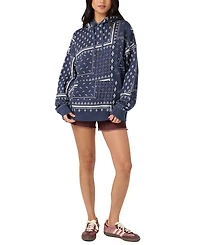 O'Neill Women's Oversized Printed Hooded Sweatshirt