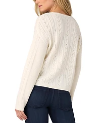 Liverpool Los Angeles Women's Long-Sleeve V-Neck Drop Shoulder Sweater