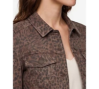 Liverpool Los Angeles Women's Button-Front Collared Trucker Jacket