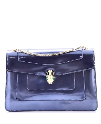 Pre-Owned Bvlgari Medium Serpenti Forever Shoulder Bag Patent