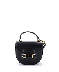 Pre-Owned Gucci Mini Horsebit 1955 Rounded Top Handle Bag Leather