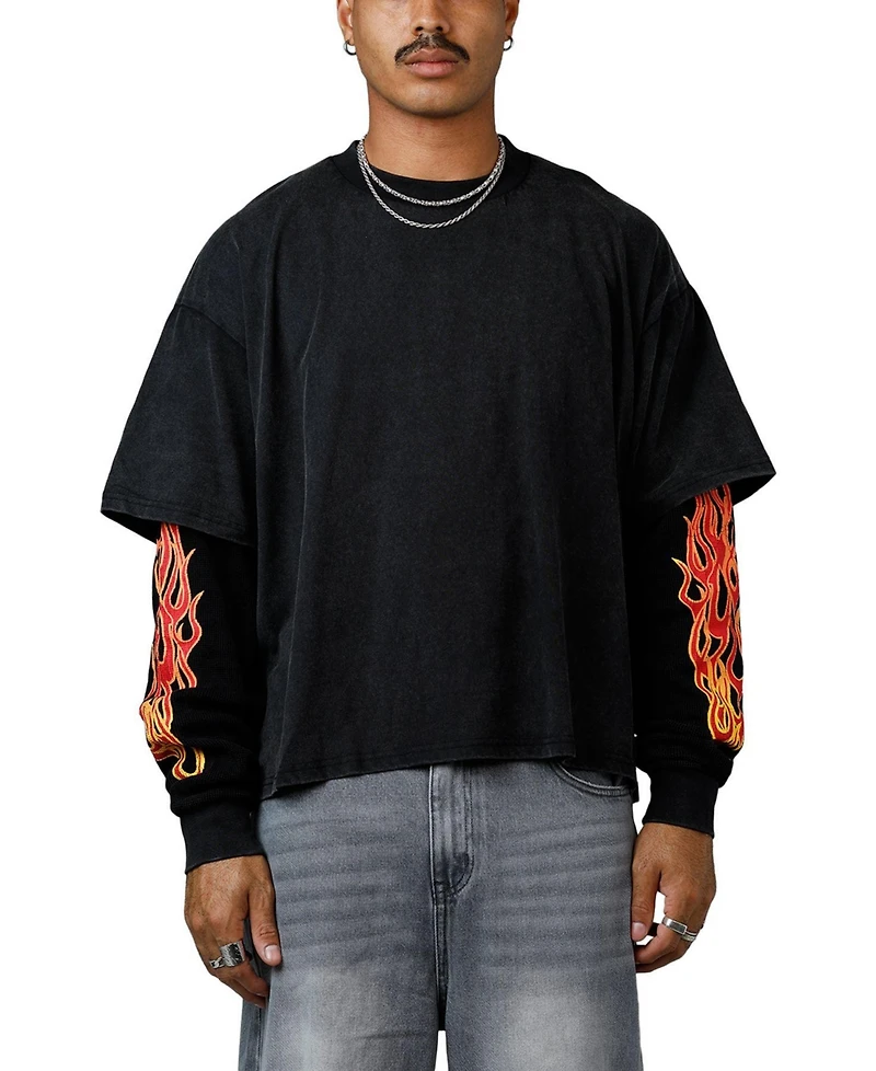 mnml Men's Double Layer Thermal Long Sleeve T-Shirt