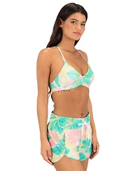 Hurley Women's Tie Waistband Zipper Boardshort