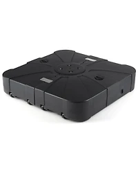 Costway 375 Lbs Outdoor Cantilever Umbrella Base with Wheels for Garden Deck Poolside