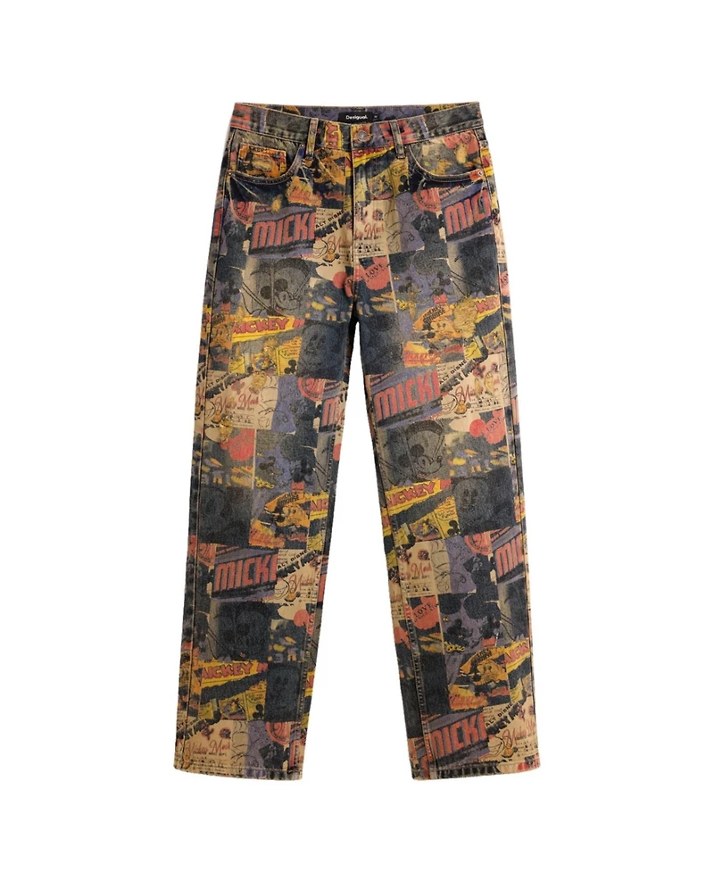 Desigual Men's Mickey printed jeans