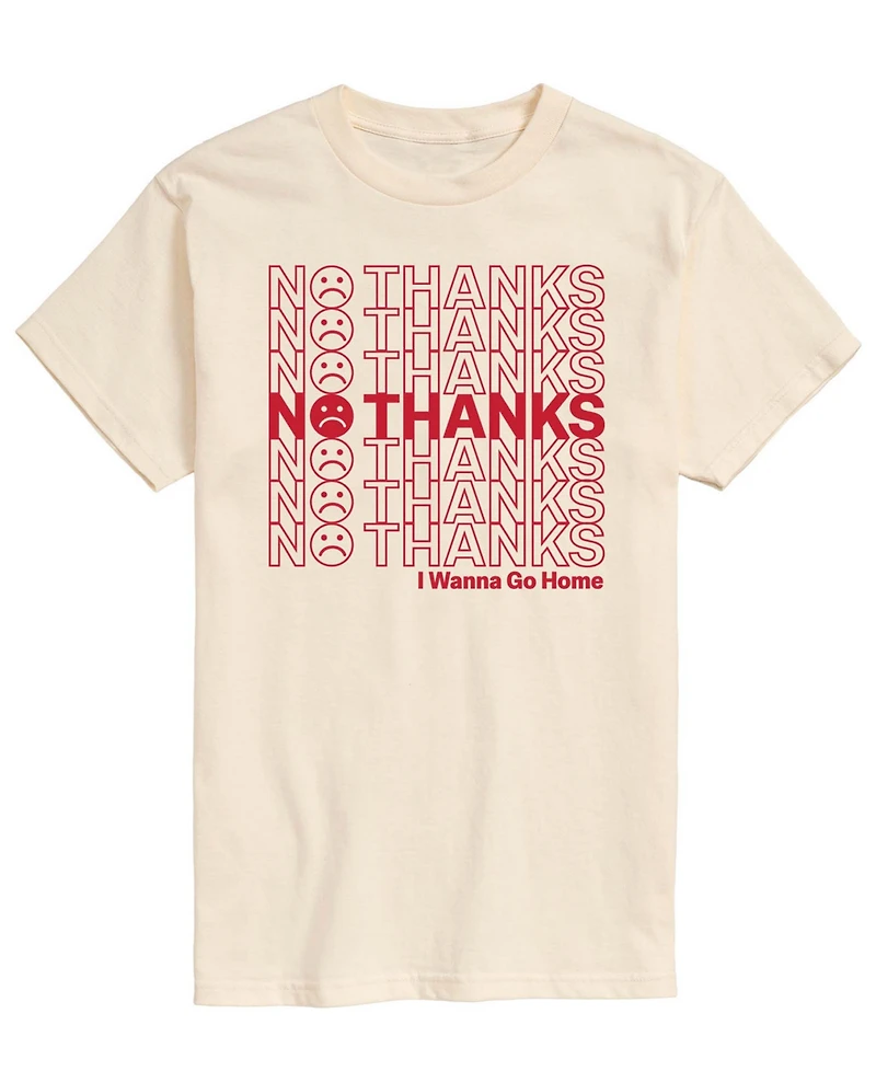 Airwaves Men's No Thanks Short-Sleeve Graphic T-Shirt
