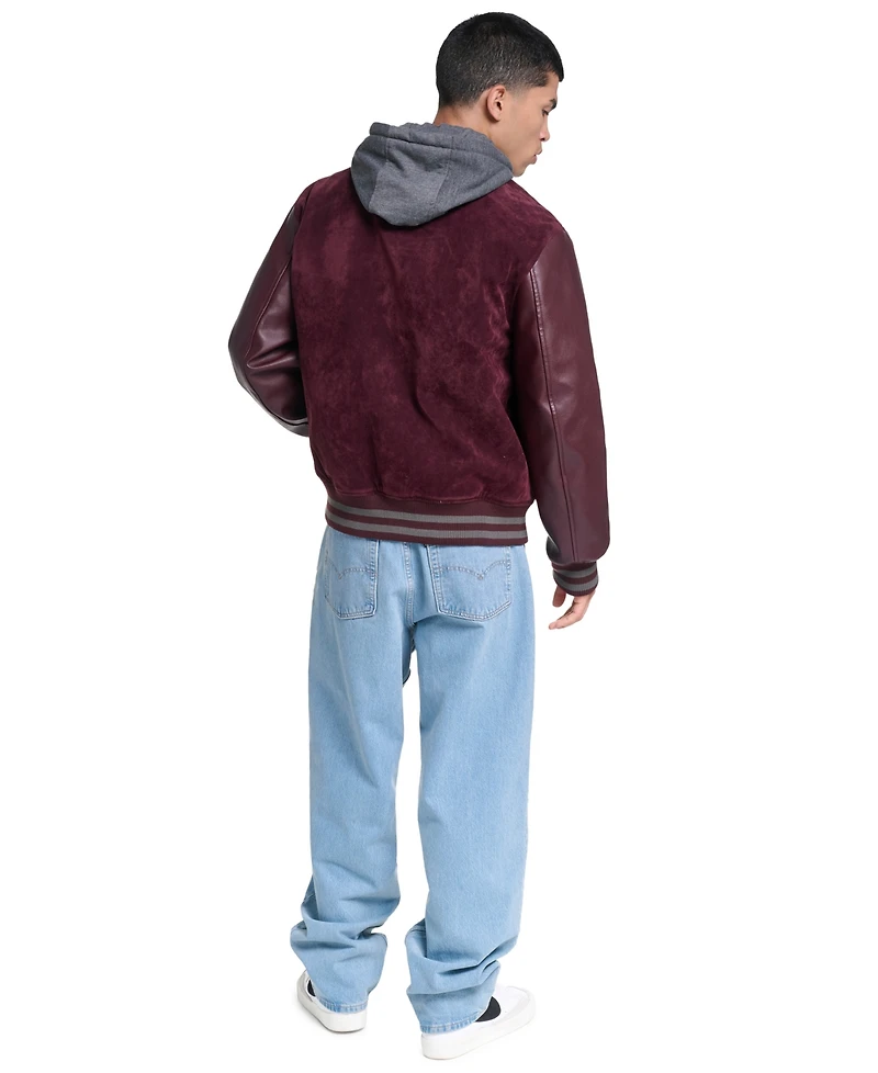 Champion Men's Varsity Faux Suede Leather Jacket