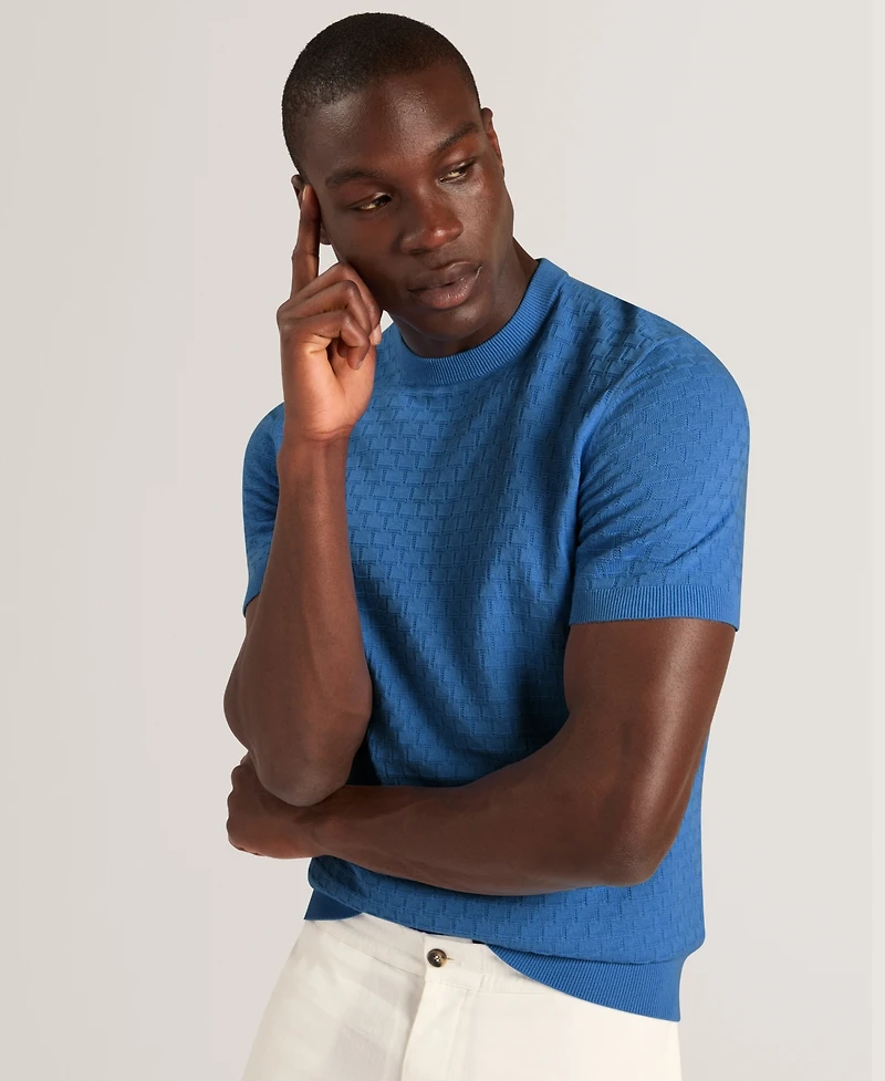 Ted Baker Men's Ingvi Weaves Textured Crewneck T-Shirt
