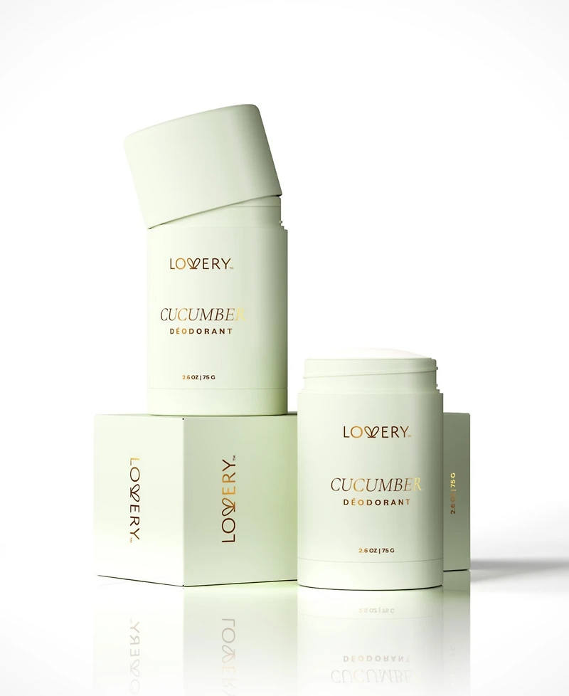 Lovery Cucumber Deodorant Aluminum Free Stick - 2.6oz 24 Hour Odor Control