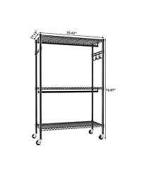 Viyet Rolling Garment Rack