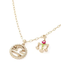 Betsey Johnson Faux-Stone Libra Celestial Pendant Necklace Charm Zodiac Set