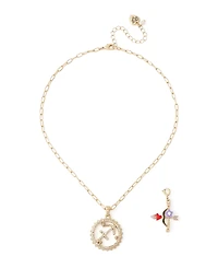 Betsey Johnson Faux-Stone Sagittarius Celestial Pendant Necklace Charm Zodiac Set