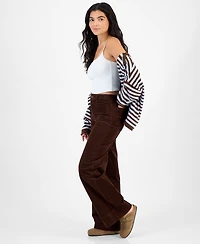 Celebrity Pink Juniors' High-Rise Wide-Leg Corduroy Jeans