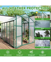 Streamdale Furniture Heavy-duty Greenhouse with Durable Frame & Drainage System
