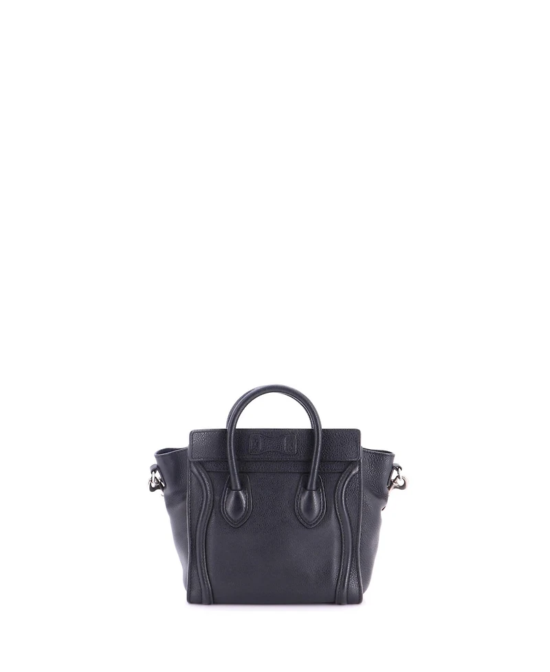 Pre-Owned Celine Nano Luggage Bag Grainy Leather