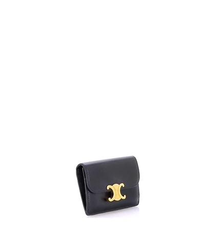 Pre-Owned Celine Triomphe Card Case Leather