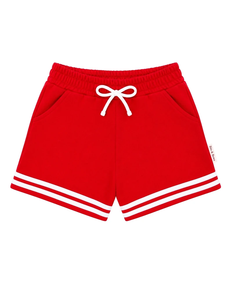 Bits & Bows (2T-4T) Unisex Striped Varsity Shorts