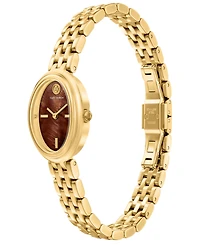 Tory Burch Women's Oval Gold-Tone Stainless Steel Watch 22mm