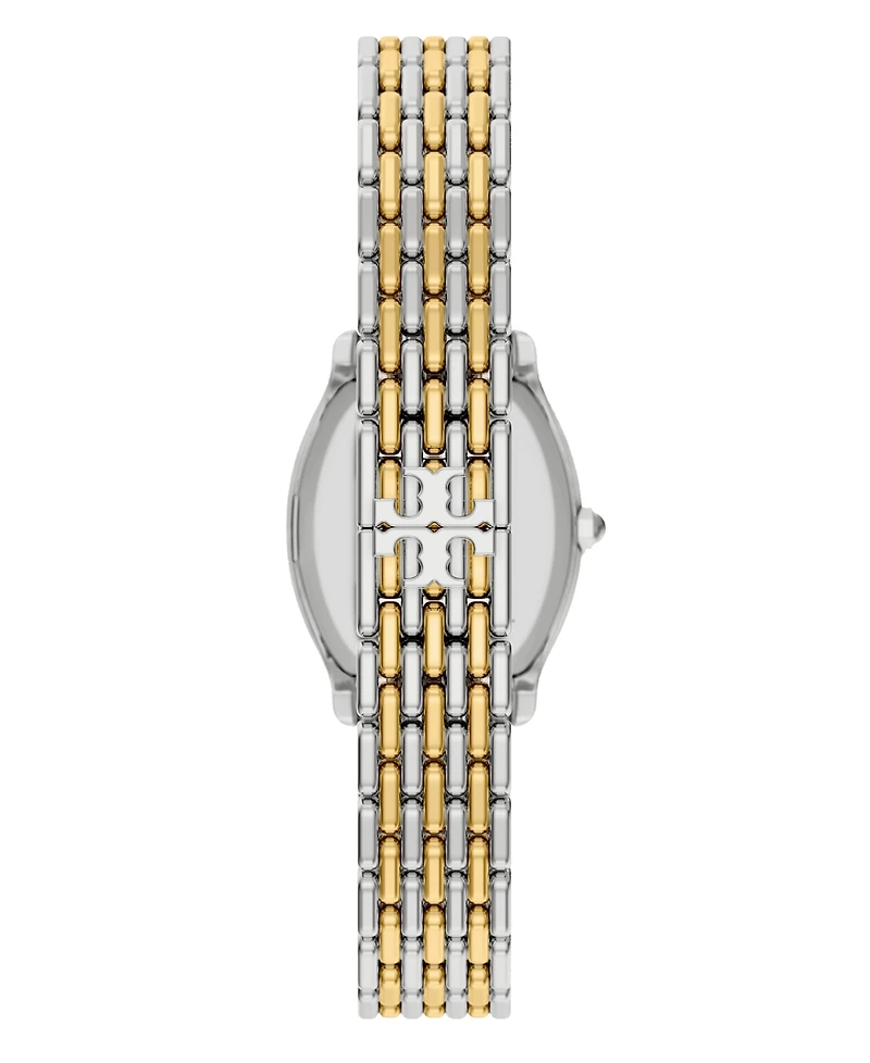 Tory Burch Women's Small Eleanor Curve Two-Tone Bracelet Watch 24mm
