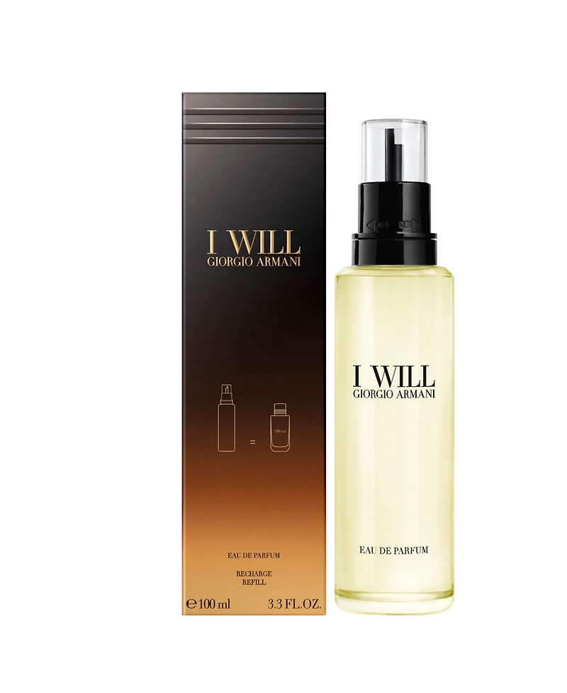 Armani I Will Eau de Parfum Recharge Refill, 3.3 oz.