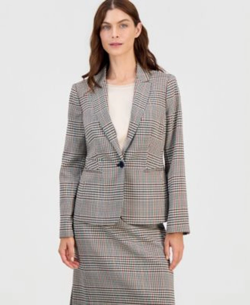 Tahari Asl Single Button Blazer Pencil Skirt