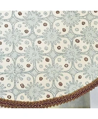 Rlf Home Blast Trimmed Provance Window Valance 100% Cotton Lined Rod Pocket