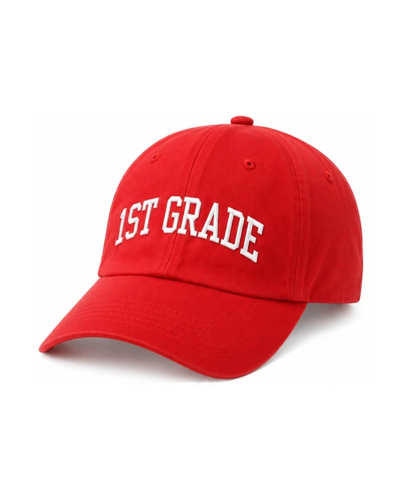Bits & Bows Little/Big Unisex Back-to-School 1st Grade Baseball Hat