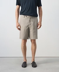 Mango Men's Linen 8.54" Bermuda Shorts