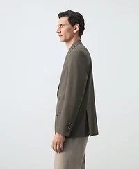 Mango Men's Boston Regular-Fit Double-Breasted Suit Blazer