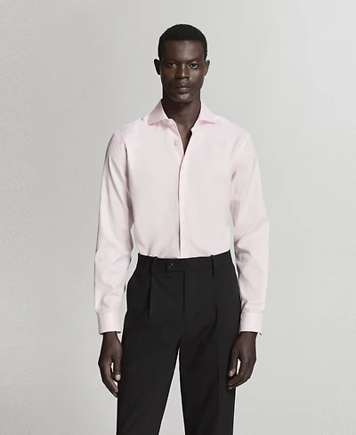 Mango Men's Cotton Slim-Fit Suit Shirt