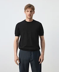 Mango Men's Cotton Regular-Fit T-Shirt