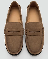 Mango Men's Split Leather Moccasins
