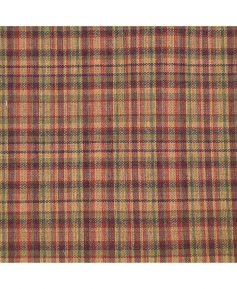 Rlf Home Barn Plaid Regal Window Valance 100% Cotton Lined Rod Pocket