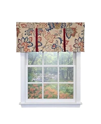 Rlf Home Silvia Pleated Window Valance 100% Cotton Rod Pocket