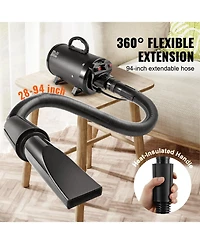 Vevor Dog Dryer 2800W Pet Grooming Dryer Adjustable Speed with 4 Nozzles