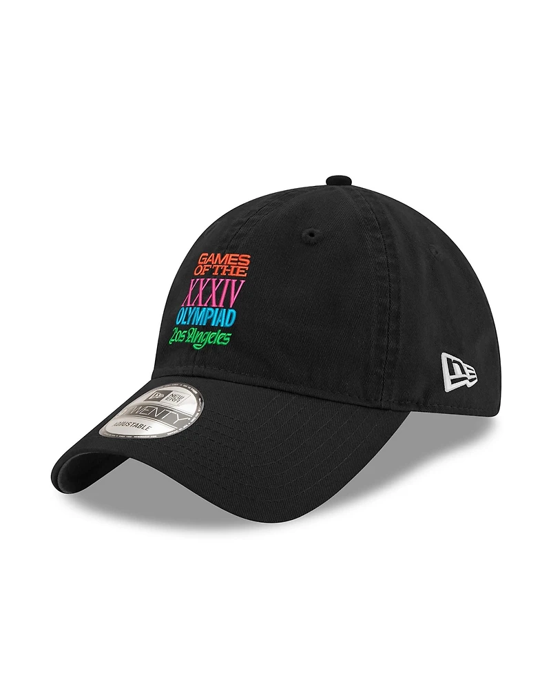 New Era Men's Black LA28 Superbloom Collection 9TWENTY Adjustable Hat