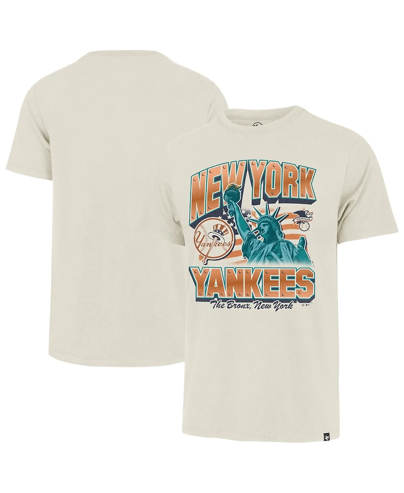 '47 Brand Men's Cream New York Yankees Regional Franklin T-Shirt