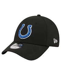 New Era Men's Black Indianapolis Colts Core Team 9FORTY Adjustable Hat