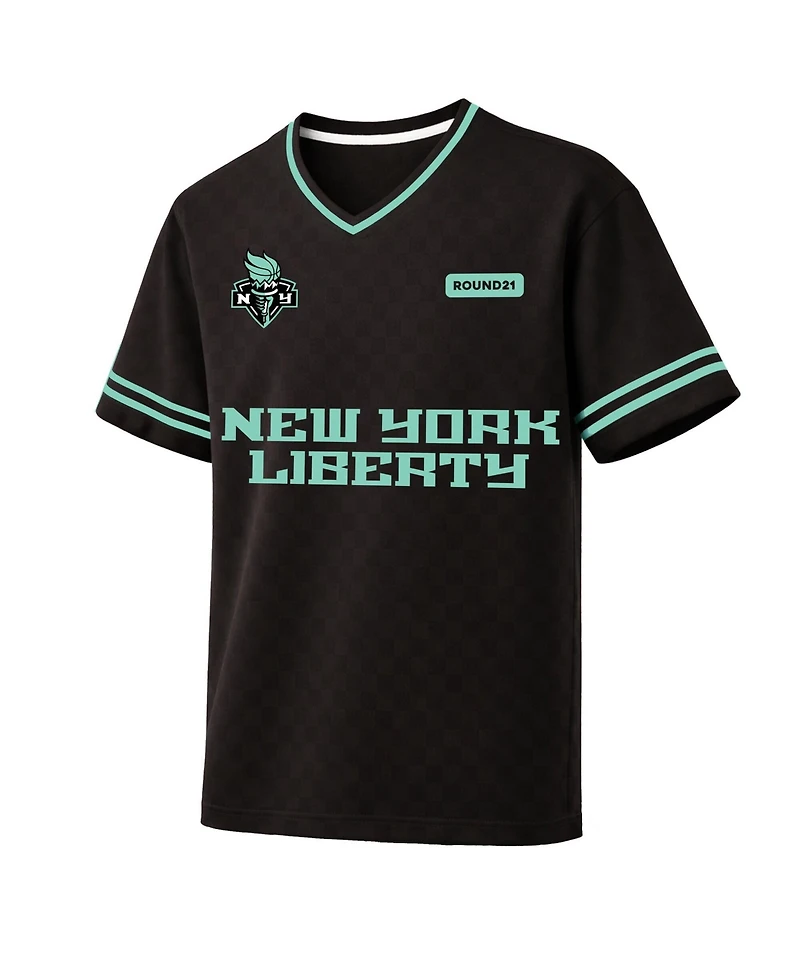 Round21 Men's Black New York Liberty Soccer Jersey