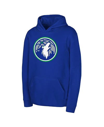Outerstuff Big Boys and Girls Blue Minnesota Timberwolves Core Hoodie