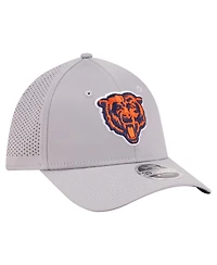 New Era Men's Gray Chicago Bears 39THIRTY M-Crown Flex Fit Hat