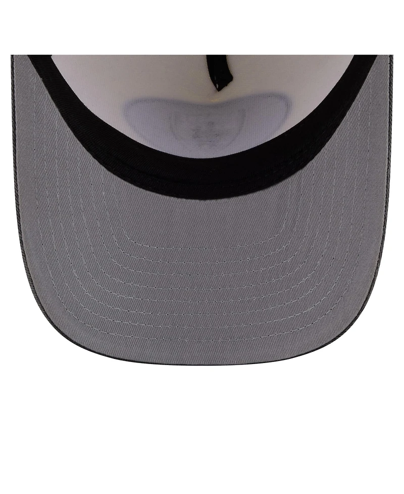 New Era Men's Cream/Black Las Vegas Raiders Washed A-Frame 9FIFTY Snapback Hat