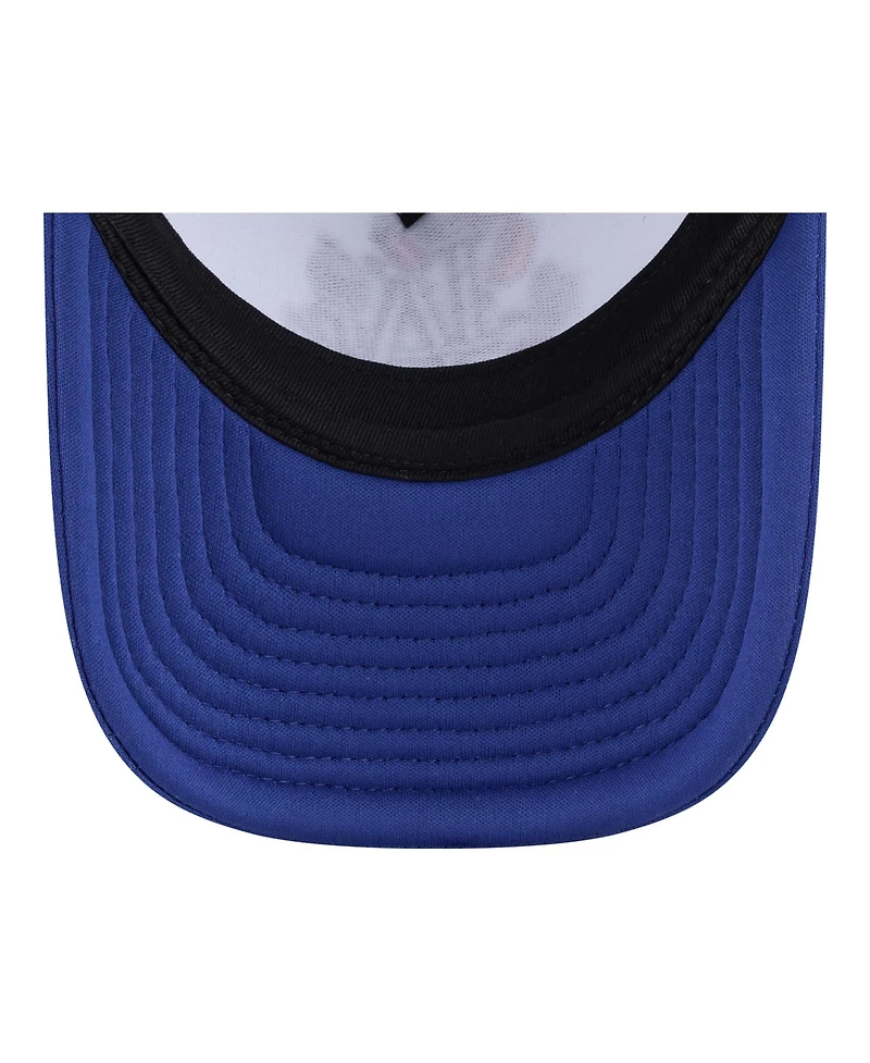 New Era Big Boys and Girls White/Royal Los Angeles Dodgers Food A-Frame 9FORTY Trucker Adjustable Hat
