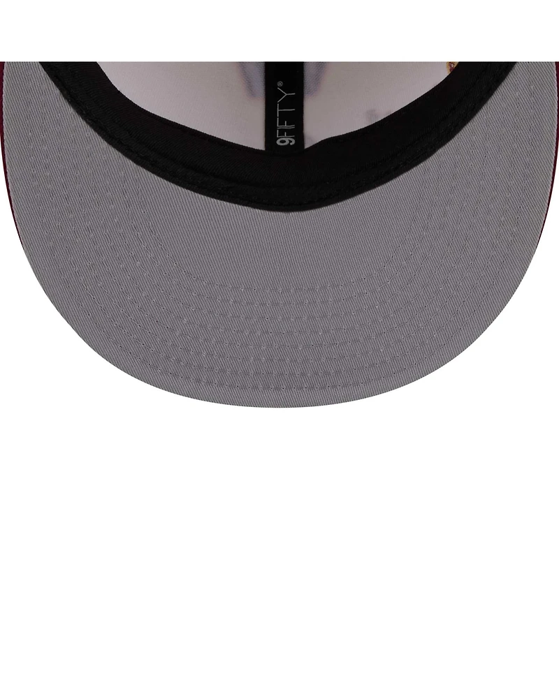 New Era Men's Cream Washington Commanders Oversized Slogan 9FIFTY Snapback Hat