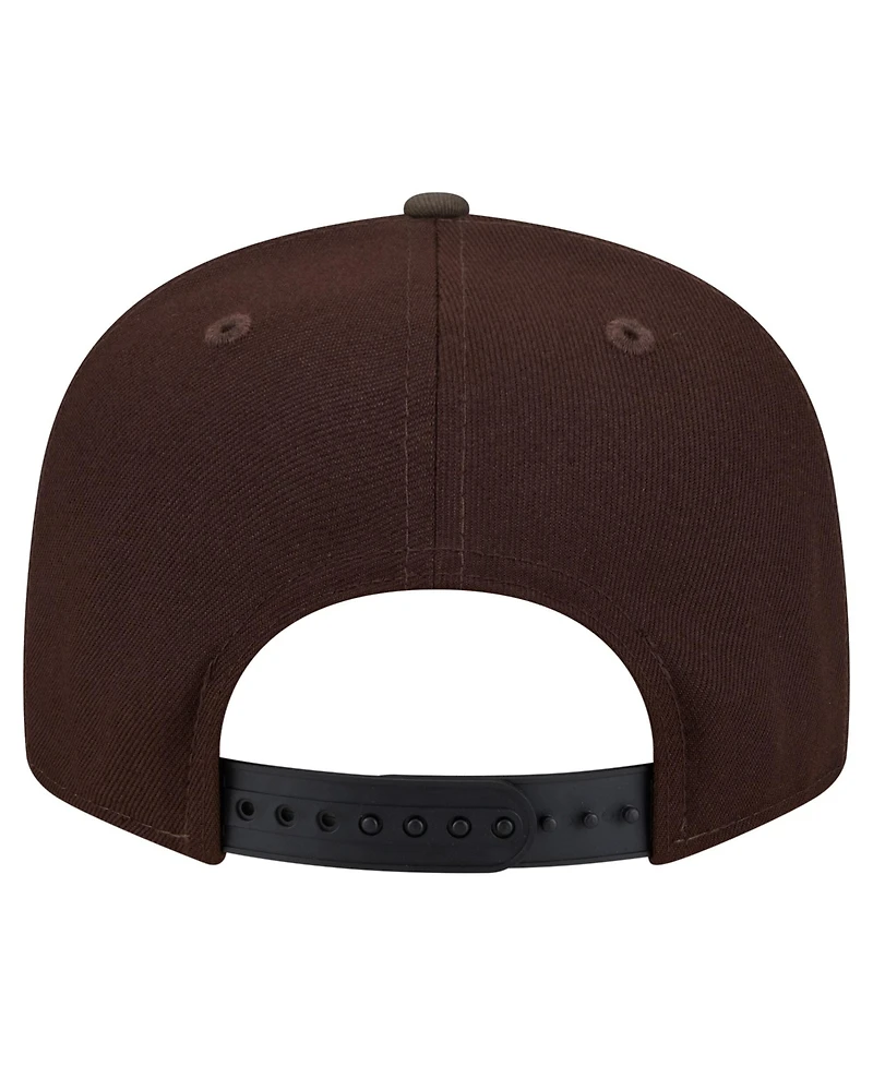 New Era Men's Dark Brown Baltimore Ravens Burnt Wood Camo 9FIFTY Snapback Hat