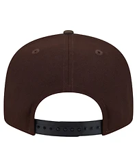 New Era Men's Dark Brown Baltimore Ravens Burnt Wood Camo 9FIFTY Snapback Hat