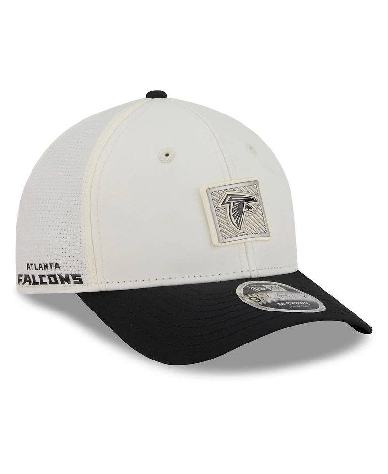 New Era Men's Cream/Black Atlanta Falcons 2026 Nfl Training Camp 9FORTY Adjustable Hat