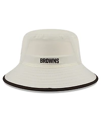 New Era Men's Cream Cleveland Browns 2026 Nfl Training Camp Sport Bucket Hat