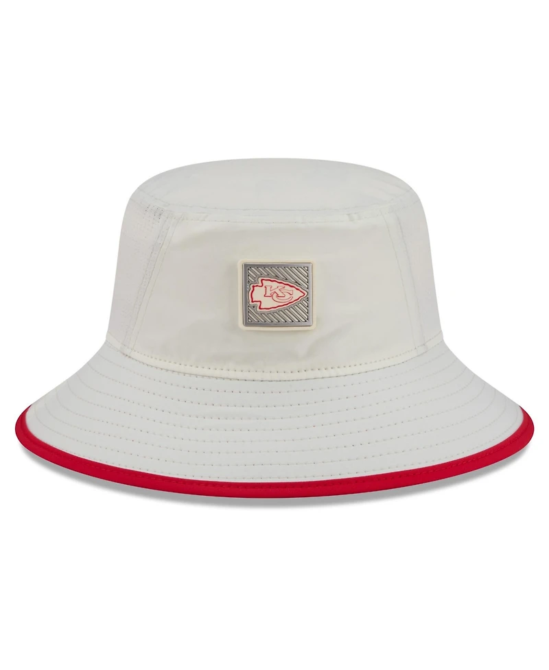 New Era Men's Cream Kansas City Chiefs 2026 Nfl Training Camp Sport Bucket Hat