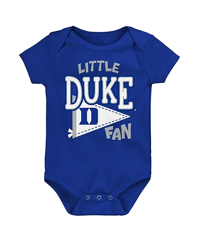 Outerstuff Baby Boys and Girls Royal Duke Blue Devils Little Banner Bodysuit